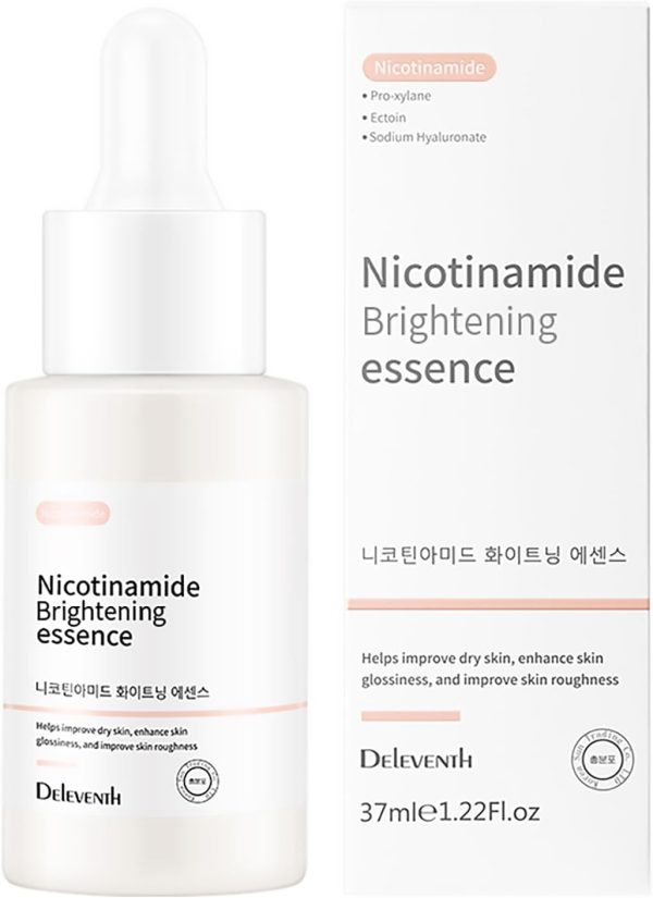 DEleventh Korean Brand Niacinamide Face Serum 37ml / with Pro-Xylane & Ectoin, Anti-wrinkle, Brighten and Hydrate, Reduce Pores, Fine Lines, Smooth Skin, and Boost Elasticity for a Radiant Complexion