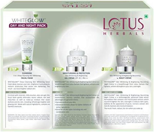 ⁦Lotus Herbals White Glow Day And Night Pack, 100g⁩ - الصورة ⁦2⁩