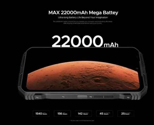 ⁦DOOGE V Max Pro Rugged Phone 12GB+512GB 6.58'' Android 14 Dimensity 7050 108MP Ai Camera 22000mAh NFC 5G Smartphone⁩ - الصورة ⁦3⁩