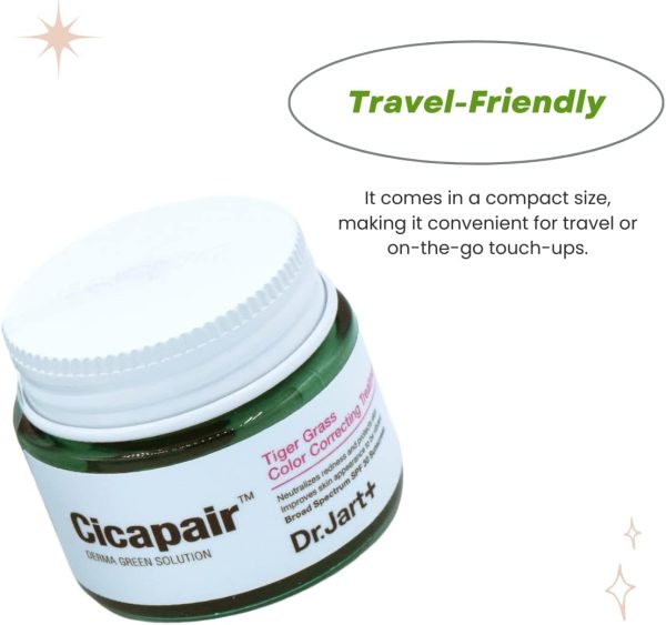 ⁦Dr.Jart+ Cicapair™ Tiger Grass Color Correcting Treatment SPF 30, 0.51 fl oz⁩ - الصورة ⁦5⁩