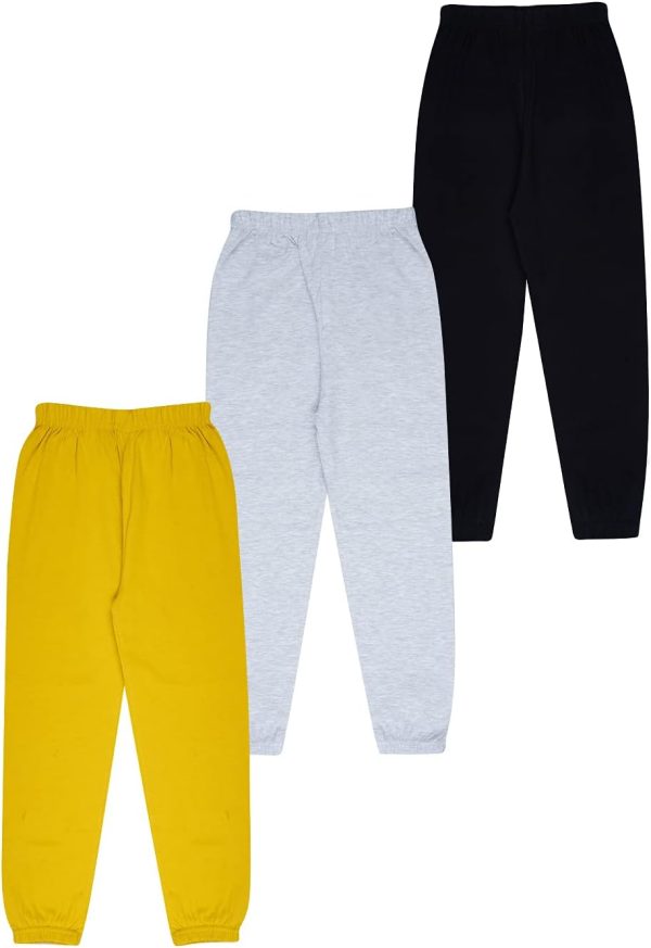 ⁦KYDA KIDS® 100% Girls Cotton Printed Track Pants (Pack of 3)⁩ - الصورة ⁦2⁩