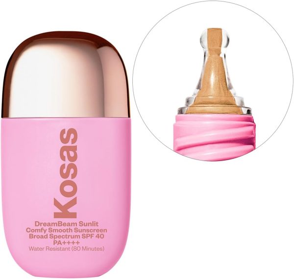 ⁦Kosas DreamBeam SPF 40 PA++++ Mineral Sunscreen - Sunlit (Golden Glow)⁩ - الصورة ⁦2⁩