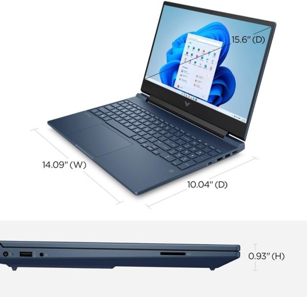 ⁦HP Victus 15.6" 144Hz FHD IPS Premium Gaming Laptop | 13th Gen Intel Core i5-13420H | 16GB RAM | 1024GB SSD | NVIDIA GeForce RTX 3050 | Backlit Keyboard | Windows 11 Home | Bundle with HDMI Cable⁩ - الصورة ⁦5⁩