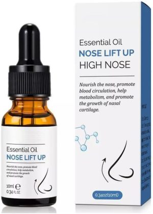 Nose Essential Oil ?Natural Rhinoplasty Enhancer, Collagen Firming Moisturizing Serum for Nose Reshaping, Facial Skin Care, Beauty Gift for Women and Men with Wide Noses