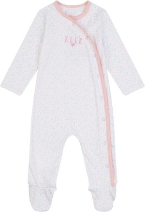 ELLE Girl's ELL0425002 Sleepsuit And Hat Set Bright White