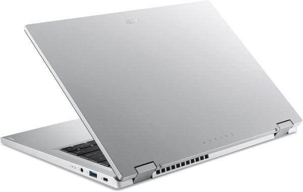 ⁦acer Aspire 3 Spin 14” Convertible Laptop, WUXGA 1920 x 1200 IPS Touch Display, Touchscreen 2-in-1 Laptop, Intel Core i3-N305 8GB LPDDR5 RAM 256GB SSD, Wi-Fi 6, Windows 11 Home, Pure Silver⁩ - الصورة ⁦7⁩