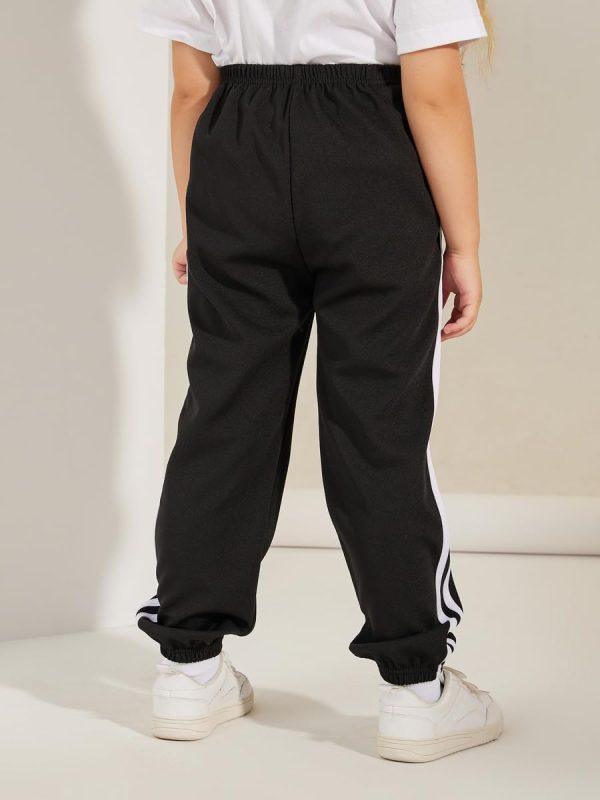 ⁦Styli Girls Stripe Side Seam Joggers⁩ - الصورة ⁦4⁩