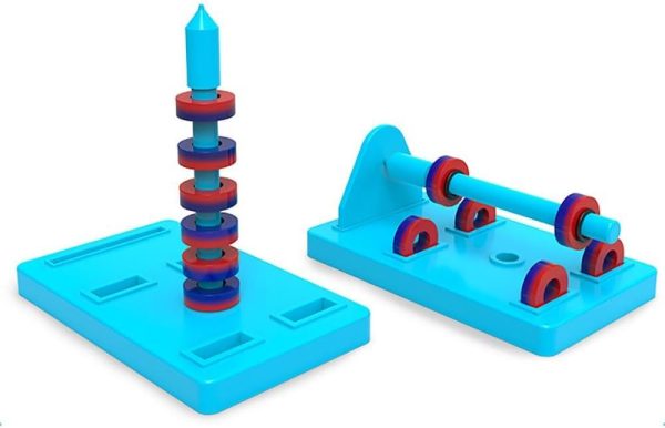 ⁦Labs Junior Science Magnet Set, for Education Science Experiment Tools, Physics Toys for Kids, Icluding Bar/Ring/Horseshoe/Compass Magnets⁩ - الصورة ⁦2⁩