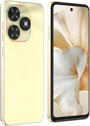 OALE POP 8 Pro, Android, 6.6 Inch Screen, Dual SIM, 7GB RAM (3GB + 4GB), 64GB Internal Memory, 5075 mAh Battery, 5MP + 13MP Camera, 4G (Alpenglow Gold)