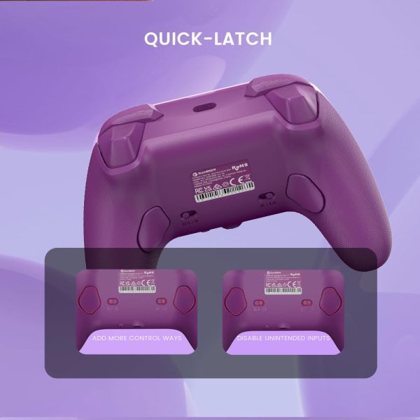 ⁦GameSir G7 SE Wired Controller for Xbox Series X|S, Xbox Controller with Hall Effect Detection Joystick, Works with Xbox One and Windows 10/11, Officially Licensed for Xbox (Purple)⁩ - الصورة ⁦5⁩
