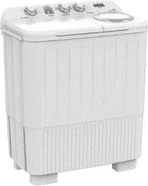 Haas 9 kg Twin Tub Washer with Knob Control | Model No HWT29XL with 2 Years Warranty,White