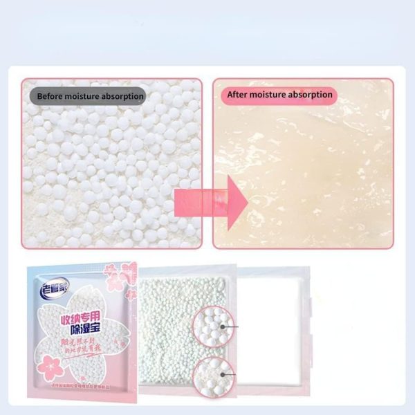⁦Generic 6bag Drying Agent Hygroscopic Anti-Mold Desiccant Bags Drawer Wardrobe Moisture Absorbers Bag Closet Cabinet Wardrobe Dehumidifier⁩ - الصورة ⁦6⁩