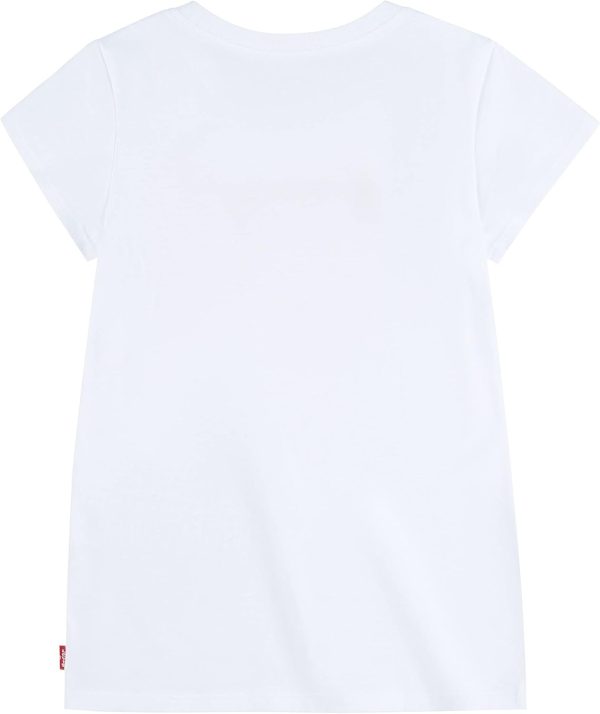 ⁦Levi's Girls' Batwing T-Shirt, Light Grey, 6X⁩ - الصورة ⁦6⁩