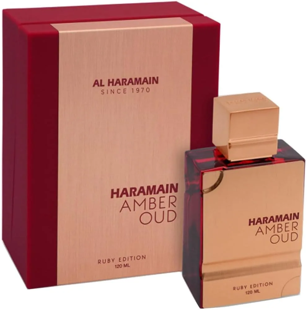 Al Haramain Amber Oud Ruby Edition 120ml Spray | Women's Eau de Parfume Spray | Luxury Arabian Unisex Perfume