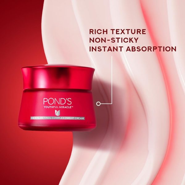 ⁦Pondâ€™s Age Miracle Wrinkle Corrector Night Cream, 50g⁩ - الصورة ⁦8⁩