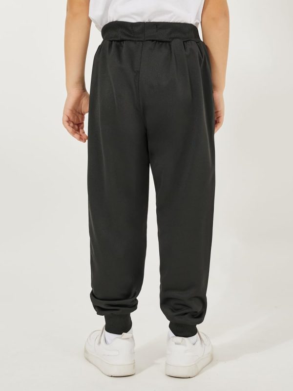 ⁦STYLI Boys Letter Print Slant Pocket Cotton Joggers⁩ - الصورة ⁦4⁩