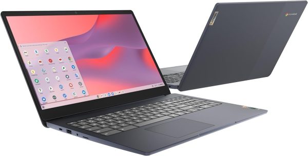 ⁦Lenovo Chromebook 15 (15.6" FHD, 8GB RAM, 128GB Storage (64GB eMMC + 64GB SD Card), 2TB Cloud Storage, Intel Celeron), Home & Student Laptop, Webcam, 10-Hr Long Battery Life, Wi-Fi 6, Chrome OS⁩ - الصورة ⁦7⁩