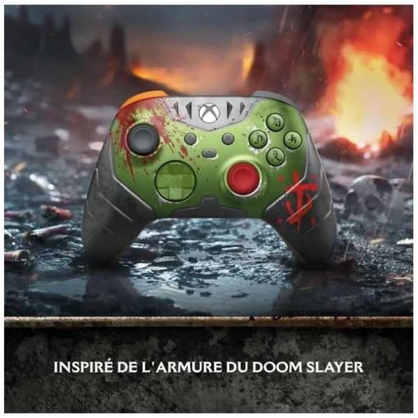 Xbox Wireless Controller – DOOM: The Dark Ages Limited Edition for Xbox Series X|S, Xbox One, PCs, and Cloud-Enabled Devices