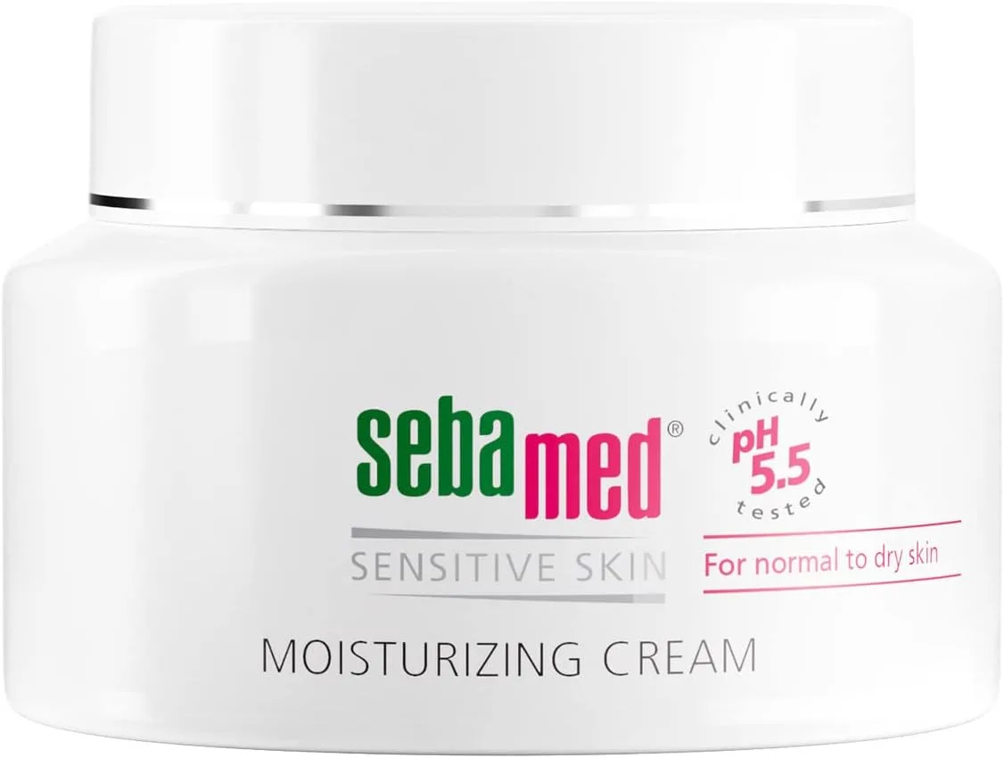 Sebamed Moisturizing Face Cream for Sensitive Skin Antioxidant pH 5.5 Vitamin E Hypoallergenic 2.6 Fluid Ounces (75mL) Ultra Hydrating Dermatologist Recommended Moisturizer