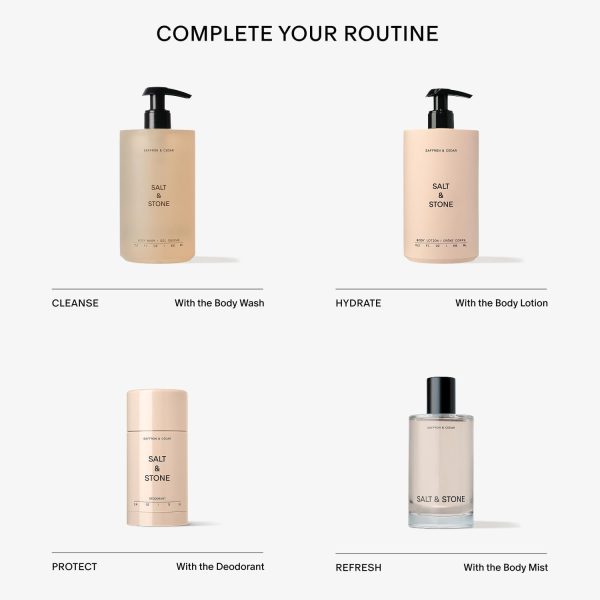 ⁦Salt & Stone Body Wash with Antioxidants for Deep Moisture | For Women & Men, Sulfate, Paraben, & Dye Free, Leaving Skin Soft and Hydrated⁩ - الصورة ⁦7⁩