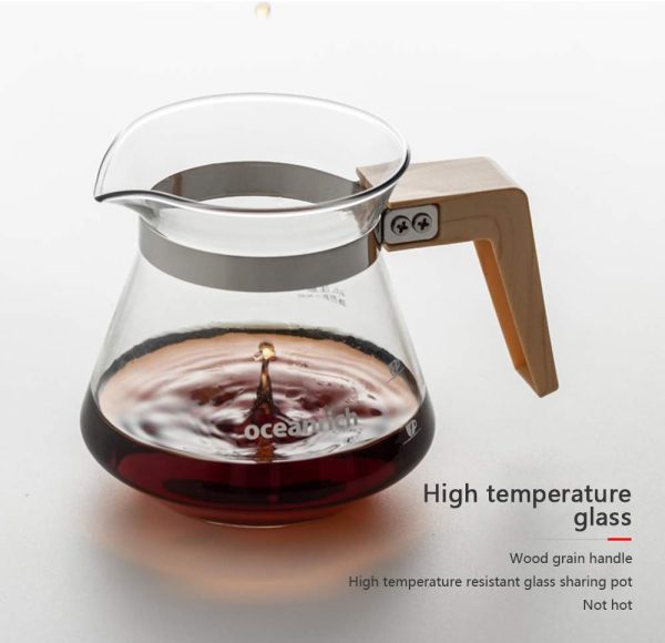 ⁦OCEANRICH Automatic Coffee Machine Drip Maker, Fliter Coffee Machine, Home Coffee Maker Drip Coffee Pot Filter (CR8350AD, Black)⁩ - الصورة ⁦6⁩
