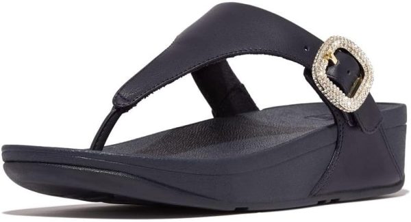 ⁦FitFlop Lulu crystal-buckle leather womens Sandal⁩ - الصورة ⁦4⁩