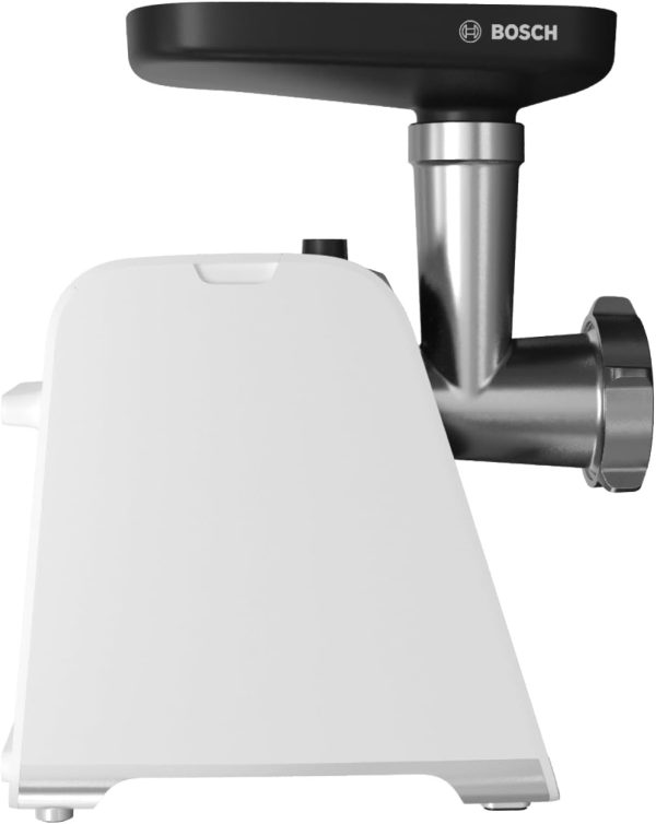⁦Bosch, MultiPower Series 4 Meat Grinder Powerful 1900 Watt Motor Meat Grinder Sausage Topper, White, MFWS420W⁩ - الصورة ⁦2⁩