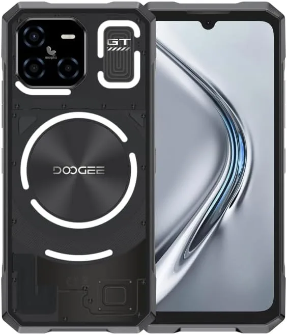 Doo.goo Blade GT 5G Rugged Phone - 12GB RAM + 256GB Storage, Android 14, Dimensity 7050 Octa-Core Processor, IP68/IP69K Dustproof, Shockproof, Waterproof (Black)