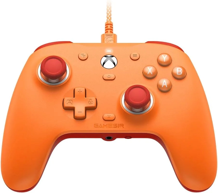 GameSir G7 SE Wired Controller for Xbox Series X|S, Xbox One & Windows 10/11, Plug and Play Gaming Gamepad with Hall Effect Joysticks/Hall Trigger, 3.5 mm Audio Jack （Orange)