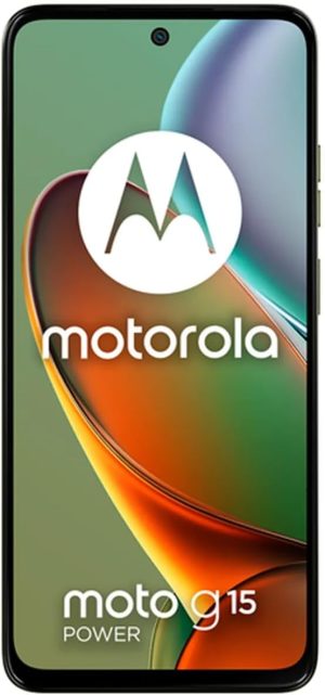 Motorola Moto G15 Power Dual-SIM 256GB ROM + 8GB RAM (GSM Only | No CDMA) Factory Unlocked 4G/LTE Smartphone (Iguana Green) - International Version