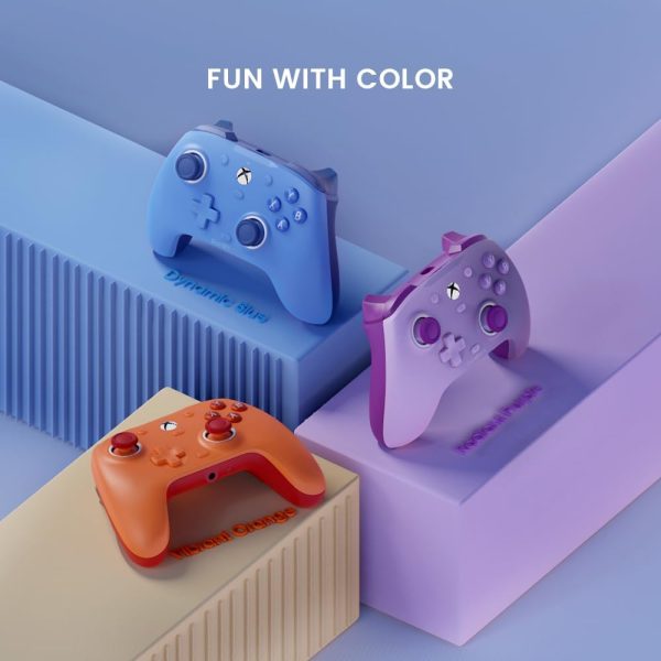 ⁦GameSir G7 SE Wired Controller for Xbox Series X|S, Xbox One & Windows 10/11, Plug and Play Gaming Gamepad with Hall Effect Joysticks/Hall Trigger, 3.5 mm Audio Jack （Purple）⁩ - الصورة ⁦8⁩