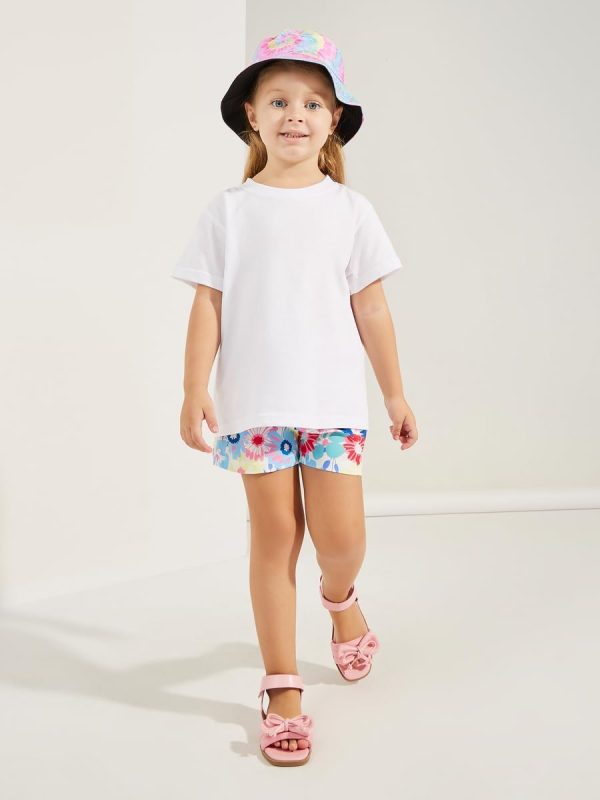 ⁦Styli Girls Cotton Round Neck T-Shirt⁩ - الصورة ⁦3⁩