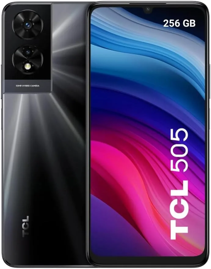 TCL 505 Dual-SIM 256GB ROM + 8GB RAM (GSM only | No CDMA) Factory Unlocked 4G/LTE Smartphone (Space Gray) - International Version
