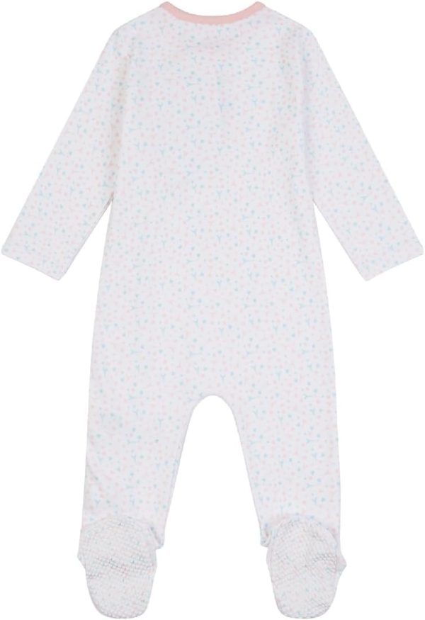 ⁦ELLE Girl's ELL0425002 Sleepsuit And Hat Set Bright White⁩ - الصورة ⁦2⁩