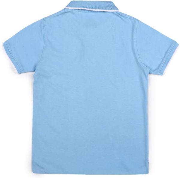 ⁦Deniklo Boys' Polo T-Shirt & Shorts Set 100% Cotton Bio-Washed Fabric⁩ - الصورة ⁦4⁩