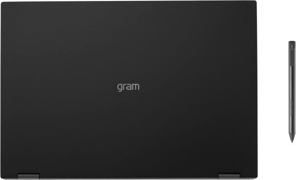 ⁦LG gram (2022) 16T90Q 2-in-1 Tablet Laptop, 16" (2560 x 1600) IPS Display, Intel Evo 12th Gen i7 1260P Processor, 16GB LPDDR5, 2TB NVMe SSD, FHD Webcam, WiFi 6E, Thunderbolt 4, Windows 11, Black⁩ - الصورة ⁦15⁩