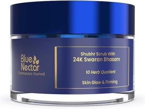 Blue Nectar Shata Dhauta Ghrita Face Cream for Women | 100 Times Washed Ghee Lightweight Women Face Cream for Skin Firming & Naturally Glowing Skin (19 Herbs, 50g)