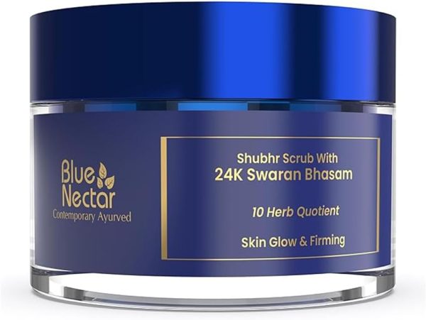 Blue Nectar Shata Dhauta Ghrita Face Cream for Women | 100 Times Washed Ghee Lightweight Women Face Cream for Skin Firming & Naturally Glowing Skin (19 Herbs, 50g)