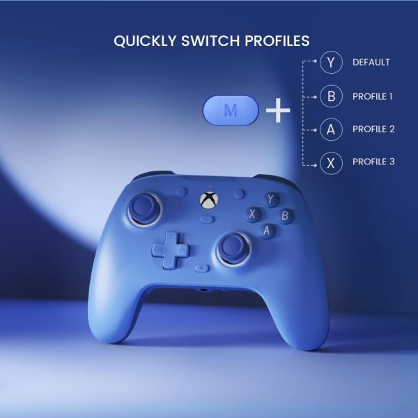 ⁦GameSir G7 SE Wired Controller for Xbox Series X|S, Xbox Controller with Hall Effect Detection Joystick, Works with Xbox One and Windows 10/11, Officially Licensed for Xbox (Purple)⁩ - الصورة ⁦9⁩