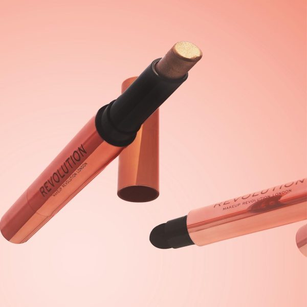 ⁦Makeup Revolution Lustre Wand Shadow Stick, Gold Flare⁩ - الصورة ⁦5⁩