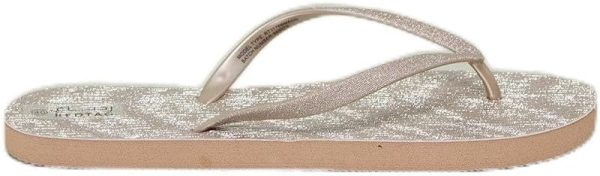REDTAG Women Gold Glitter Flip Flop