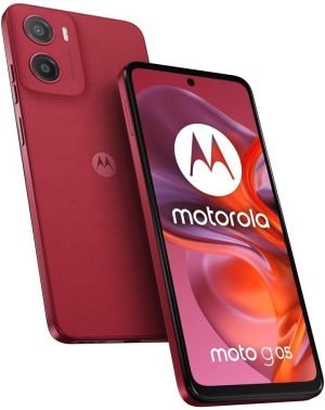Motorola Moto G05 Dual-SIM 64GB ROM + 4GB RAM (GSM only | No CDMA) Factory Unlocked 4G/LTE Smartphone (Plum Red) - International Version