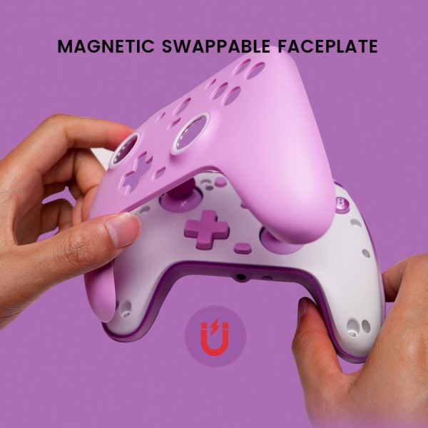 ⁦GameSir G7 SE Wired Controller for Xbox Series X|S, Xbox One & Windows 10/11, Plug and Play Gaming Gamepad with Hall Effect Joysticks/Hall Trigger, 3.5 mm Audio Jack （Purple）⁩ - الصورة ⁦5⁩