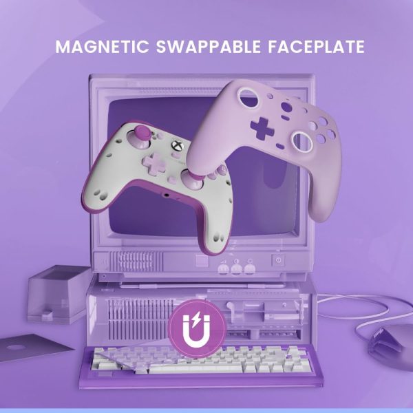 ⁦GameSir G7 SE Wired Controller for Xbox Series X|S, Xbox Controller with Hall Effect Detection Joystick, Works with Xbox One and Windows 10/11, Officially Licensed for Xbox (Purple)⁩ - الصورة ⁦8⁩