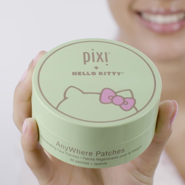 ⁦Pixi + Hello Kitty AnyWhere Multipurpose Hydrogel Patches, Hyaluronic, Caffeine & Retinol For Under Eyes, Revitalize Eye Area, 45 pairs / 90 Patches⁩ - الصورة ⁦3⁩