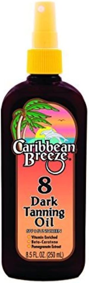 Caribbean Breeze SPF 8 Protective Tanning Oil 250ml
