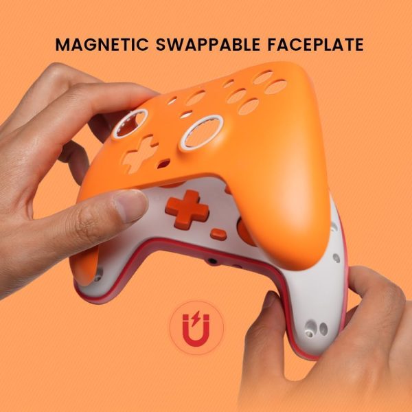 ⁦GameSir G7 SE Wired Controller for Xbox Series X|S, Xbox One & Windows 10/11, Plug and Play Gaming Gamepad with Hall Effect Joysticks/Hall Trigger, 3.5 mm Audio Jack （Orange)⁩ - الصورة ⁦6⁩