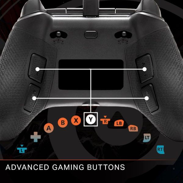 ⁦PowerA FUSION Pro 4 Wired Controller for Xbox Series X|S, gamepad, wired video game controller, gaming controller, works with Xbox One and Windows 10/11⁩ - الصورة ⁦5⁩