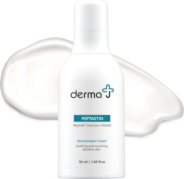 derma J Premium Face Cream: Enriched with Collagen-Boosting Peptides for Advanced Skin Recovery & Brightening Effects - Dermatologist's Choice for Intensive Care (1.69 Oz)