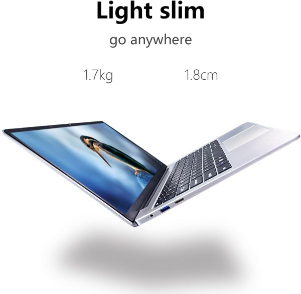 ⁦XINHENGTAI Windows Laptop Computer, 14.1 Inch Quad Core Laptop Notebook Windows 11 Traditional Laptop with 6GB DDR4 256GB SSD 2.4/5G WiFi BT4.0 HDMI USB 3.0, Large Capacity Battery⁩ - الصورة ⁦3⁩